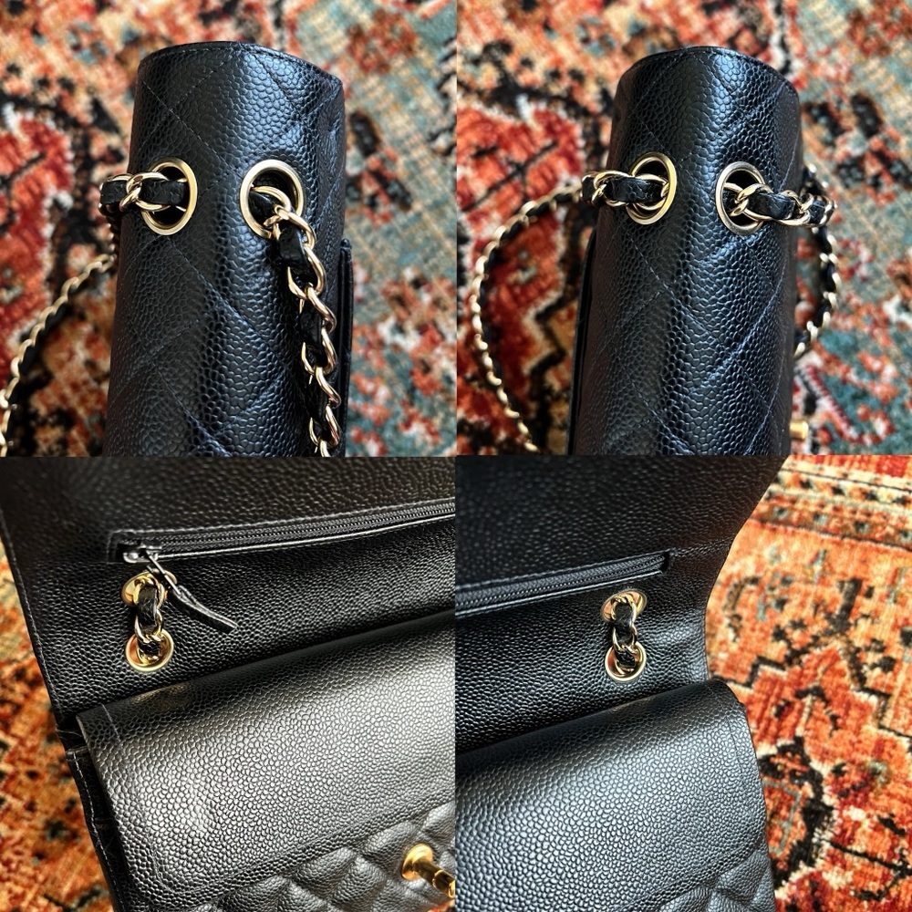 ❌SOLD❌Chanel Classic Vintage Medium Caviar Double Flap Bag - Picture 8 of 11